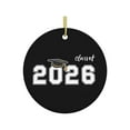 thumbnail image 2 of Happy New Year 2026 Party Decoration, 1 Count, Black Acrylic, 3.1 Inch, Flat Round Ornament, NYE Celebration Hanging Prop, Festive Home Decor, for Tree Wall Gift Bag Tag, 2 of 6