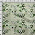 thumbnail image 4 of oneOone Cotton Poplin Light Green Fabric Geometric Sewing Material Print Fabric By The Yard 56 Inch Wide, 4 of 5