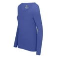 thumbnail image 4 of M&M SCRUBS Women's Long Sleeve Scoop-Neck T-Shirt Under Scrub (Ceil Blue, XX-Large), 4 of 5