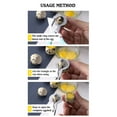 thumbnail image 4 of SHIMELE Stainless Steel Quail Egg Cutter Scissors - Bird Cutter for Shells, Kitchen Egg Shears Tool with ABS Handles, Kitchen Tool for Easy Egg Shell Cracking, 4 of 4