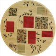 thumbnail image 1 of Infinity Home 547320 Barclay Hannover 5 ft. 3 in. Round Area Rug in Ivory, 1 of 4