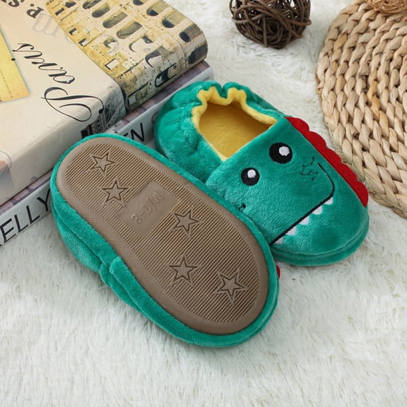 LEEy-world Baby Shoes Warm Girls Baby Kids Toddler Shoes Slippers Boys Soft-Soled Cartoon Baby Shoes Boy Shoes Size 9 (Mint Green, 9)