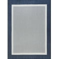 thumbnail image 3 of 4x6 Water Resistant, Indoor Outdoor Rugs for Patios, Front Door Entry, Entryway, Deck, Porch, Balcony | Outside Area Rug for Patio | Navy, Solid Border | Size: 4' x 5'3'', 3 of 8