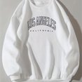 thumbnail image 1 of Sudadera Preppy Con Estampado De Los Ángeles, Sudadera Informal De Manga Larga Con Cuello Redondo Para Invierno Y Otoño, Ropa De Mujer, 1 of 4