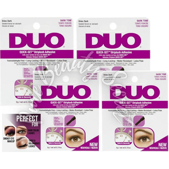 Ardell Adhesive - DUO Quick-Set Striplash 5g - Dark x 4