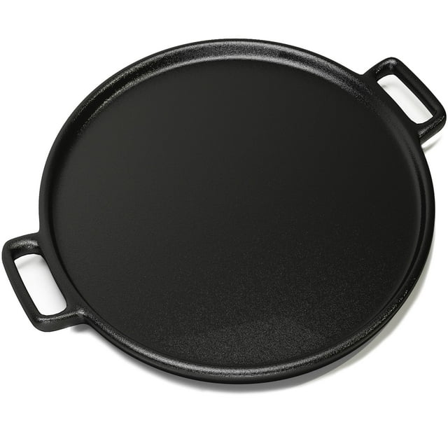 Cast Iron Pizza Pan-14" Skillet for Cooking, Baking, Grilling-Durable, Long Lasting, Even-Heating and Versatile Kitchen Cookware