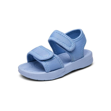 

Rotosw Girls Boys Sandals Beach Sport Sandal Breathable Summer Shoe Comfort Mesh Casual Shoes Daily Athletic Blue 11C