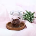 thumbnail image 2 of Efavormart 12 Jars 4oz Clear Small Glass Jars W/ Glass Lids and Metal Bails For Favor Candy Buffet Event Decor, 2 of 9