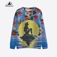 thumbnail image 2 of Sudadera con capucha holgada y cómoda informal de primavera con estampado de princesas de Disney para mujer, 2 of 5
