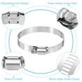 thumbnail image 4 of Uxcell Hose Clamp, 2 1/3" to 3 2/9" Adjustable Stainless Steel Worm Gear Hose Clamps for Fuel Line Plumbing, 6 Pack, 4 of 7