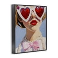 thumbnail image 2 of Stupell Industries Art Deco Romantic Red Heart Glasses Black Framed Giclee Art, 11 x 14, by The Prints Vibe, 2 of 8