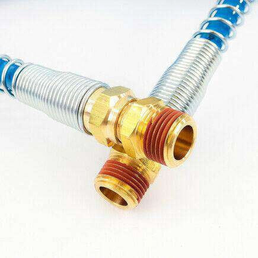 15 Ft Air Coil Hose Set Red & Blue w/ 12 inch Leads | 11015