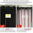 thumbnail image 5 of NICETOWN Window Treatment Thermal Insulated Solid Grommet Blackout Curtains/Drapes for Bedroom (1 Pair, 42 by 84 Inch, Cappuccino), 5 of 7
