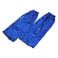 thumbnail image 4 of HNMKIU Sparkly Leg Warmers Glitter Dance Ankle Socks Stage Performance Footless Tights Fashion Knitted Boot Toppers Casual Wear Blue - One Size, 4 of 4