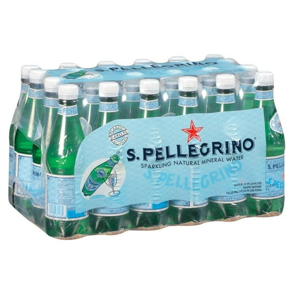 S.Pellegrino Sparkling Natural Mineral Water 0.5 L bottles, 24 ct