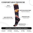 thumbnail image 5 of Compression Socks for Women and Men - Explosive Fluid Splash Art Compression Socks Circulation for Workout, 5 of 8