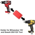 thumbnail image 4 of 12Packs Tool Holder for Milwaukee M18 & for Dewalt 20v,Wall Mount Drill Holder with 48 Screws, 4 of 5