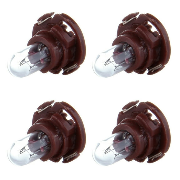 cciyu 4 Pack Neo Wedge Halogen Instrument Dash A/C Light Bulbs 12V (T5/T4.7 brown)