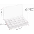 thumbnail image 2 of 2 Pcs Gem Organizer, Clear Bead Container Compartments with Secure Lids, Removable Tiny Jewelry Storage Box, Transparent Jewelry Organizer for Seeds Craft Making Accessories(Clear), 2 of 6