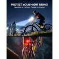 thumbnail image 3 of Langgg High Efficiency Bicycle Lights Front And Rear Luces Para Bicicleta Offering Quick Switching Between Beam Modes, 3 of 6
