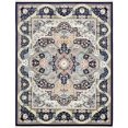 thumbnail image 1 of Unique Loom Narenj Medallion Textured Area Rug 8' x 10' Rectangle Navy Blue/Tan, 1 of 1