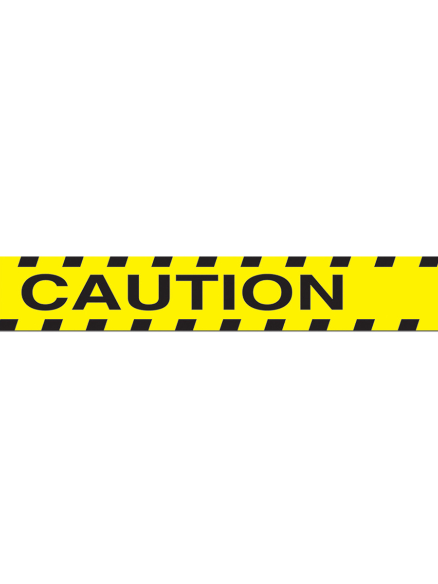 Crime Scene Yellow Warning Caution Tape Halloween Decoration 3" x 20'
