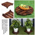 thumbnail image 2 of Soporte de madera para maceta, Base para maceta, bandeja móvil, Base para maceta, soporte para flores, solución innovadora, 2 of 5