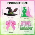 thumbnail image 2 of 4 Pcs Witch Theme Party Decorations Wooden Table Centerpieces Pink and Green Party Tabletop Supplies for Birthday Movie Party Decor$$Electronics Accessories, 2 of 7