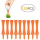thumbnail image 1 of Tees de golf de plástico naranja Brillar 70 mm 100 piezas, 1 of 5