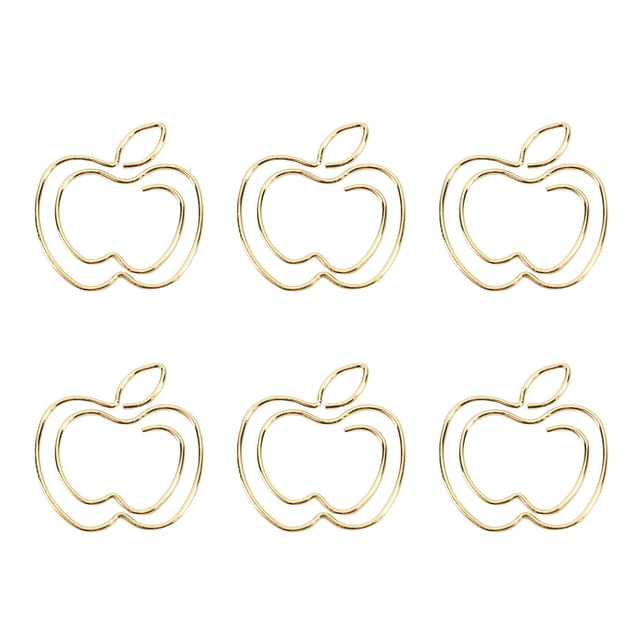 Stylish Fruit Paper Clips 100pcs Cute Bookmark Pare Clips with Transparent Box for School Office