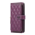 thumbnail image 5 of Crossbody Wallet Case for Google Pixel 8 Pro Chain Lanyard & Wrist Hand Strap Case with Card Slots Zipper Pocket Kickstand, Premium PU Leather Magnetic Clasp Shockproof Flip Cover, Darkpurple, 5 of 7