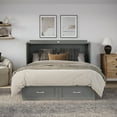 thumbnail image 5 of AFI Chelsea Queen Murphy Bed Chest with Mattress, Storage & Built-in Charging, Grey, 5 of 21