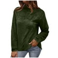 thumbnail image 1 of CEHVOM Mode Femmes Hiver Manches Longues Chandail Col en V Décontracté Chandail Tops Liquidation, 1 of 8