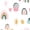 Color 3, variant on Peel and Stick Wallpaper Seamless mushrooms plants 17.7in x 118in Contact Paper Removable Self Adhesive Wall Mural Wall Decor for Bedroom Kitchen Cabinets