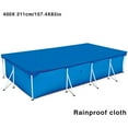 thumbnail image 2 of goowrom Rectangular Pool Cover, Dustproof Rainproof Swimming Pool Cover Cloth with Wear-Resistant Rope, Blue, 2 of 9