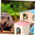 thumbnail image 4 of Natural Wood Pet Hamster House Slide Bell Ladder for Small Animals Hideout Toy Vill, 4 of 9