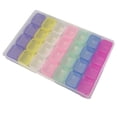 thumbnail image 1 of Caja de puntas de uñas Caja de almacenamiento de exhibición de uñas Caja de almacenamiento de plástico Caja de almacenamiento de uñas 28 Rejilla Respetuoso con el medio, 1 of 8