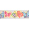 thumbnail image 2 of Papillons Colorés Bord de Papier Peint Vert Électrique pour les Enfants, Rouler 15' x 7'', 2 of 3