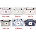 thumbnail image 2 of Bolsa organizadora universal de nailon JanHm para cochecito de bebé gran capacidad flor rosa, 2 of 5