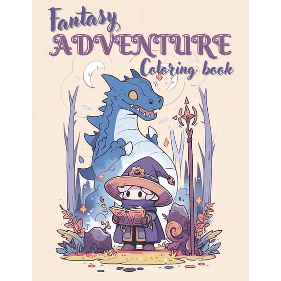 Fantasy Adventure Coloring Book, (Paperback)