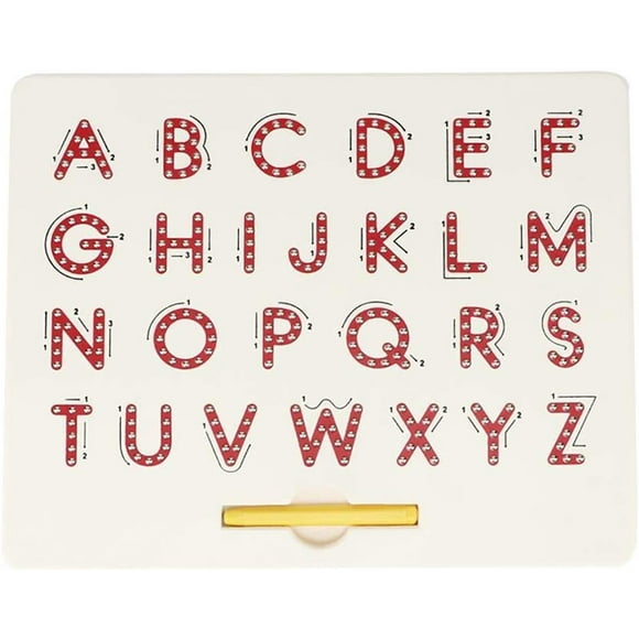 Magnetic Alphabet Tracking Board, Colorful Magnetic Alphabet Letter and Number Tracking Board Magnetic Learner Educational Toy Letters