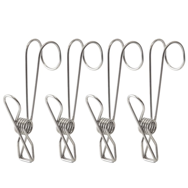 Naiovety TureClos, 4 Uds., pinzas a prueba de viento, ganchos de secado de ropa, abrazadera, soporte para calcetines, ropa interior, organizador Almacenamiento y organización del hogar
