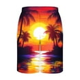 thumbnail image 4 of Dovford Men's Swim Trunks Hawaiian Bathing Mesh Lining Suit Swimsuits Beach Shorts with Pockets, 4 of 5