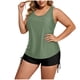 thumbnail image 1 of Traje de Baño de Corte Alto para las Mujeres Traje de Baño de Cintura Alta para las Mujeres Moda Color Sólido con Cojín de Pecho sin Soporte de Acero Traje de Baño Dividido con Cordón Suelto, 1 of 6