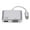 Silver, variant on Flmtop Universal USB 3.1 Type C to VGA HDMI-compatible 4K Converter Cable Adapter Cord Port HUB
