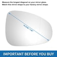 thumbnail image 2 of Unique Bargains Heated Right Side Mirror Glass Replacement for Volkswagen Touareg 2010-2018, 2 of 6