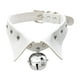 thumbnail image 4 of Collar de gargantilla estilo Rock Zulema de cuero PU para niñas Cosplayer blanco, 4 of 7