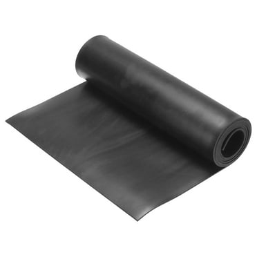 Solid Rubber Sheet 1/8" Thick x 12" Wide x 48" Long, Anti-Slip Neoprene Rubber Roofing Material for Gaskets