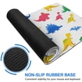 thumbnail image 6 of Long Mouse Pads for Desk,White Colorful Dinosaurs Pattern Desk Mats on Top Of Desks, Desk Mouse Pad Extra Large with 3mm Non-Slip Base and Stitched Edge for Gaming,Office,Work,Home 31.5"x11.8", 6 of 6
