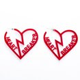 thumbnail image 1 of Pendant Earrings Fashion Pierced Letter Heart Shape Drop Earrings for Women, 1 of 10